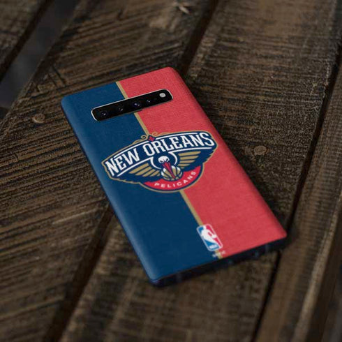 NBA New Orleans Pelicans Canvas Galaxy S10 Skin