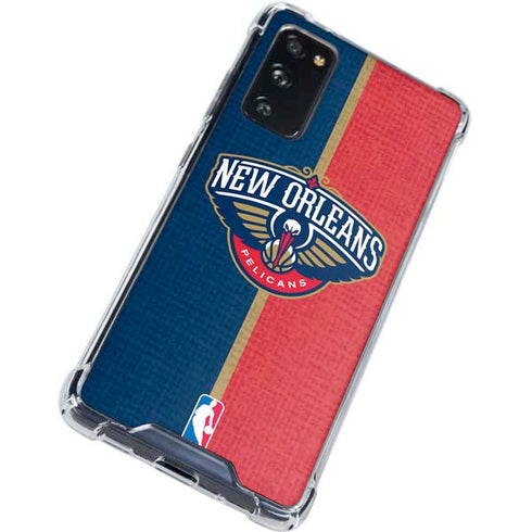 NBA New Orleans Pelicans Canvas Galaxy S20 FE Clear Case