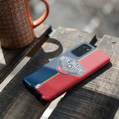 NBA New Orleans Pelicans Canvas Galaxy S20 Plus Pro Case