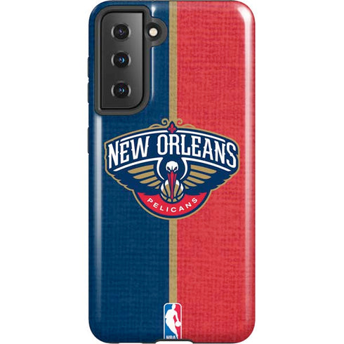 NBA New Orleans Pelicans Canvas Galaxy S21 5G Pro Case