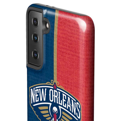 NBA New Orleans Pelicans Canvas Galaxy S21 FE Pro Case