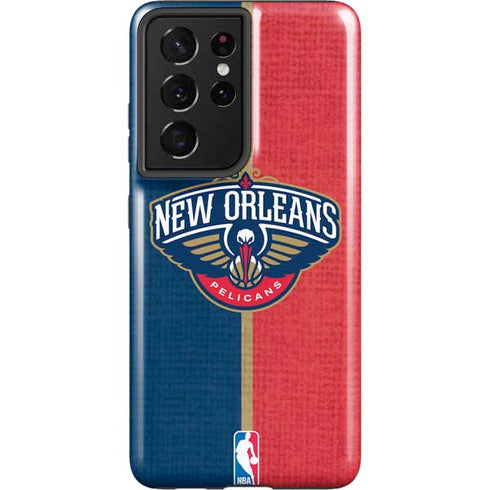 NBA New Orleans Pelicans Canvas Galaxy S21 Ultra 5G Pro Case