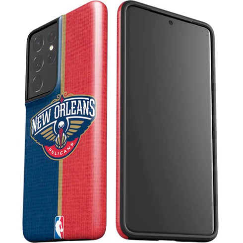 NBA New Orleans Pelicans Canvas Galaxy S21 Ultra 5G Pro Case
