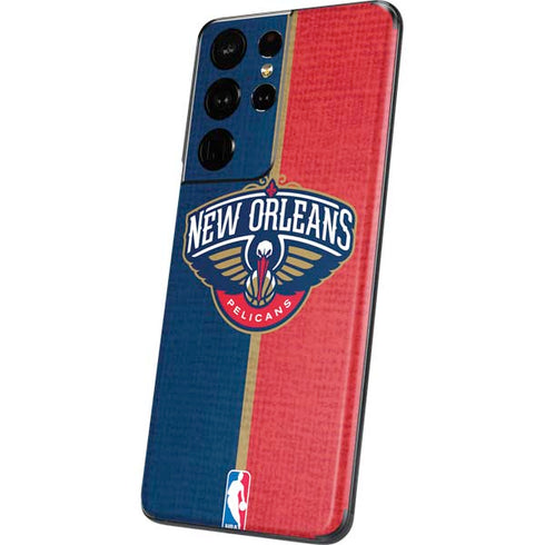 NBA New Orleans Pelicans Canvas Galaxy S21 Ultra 5G Skin