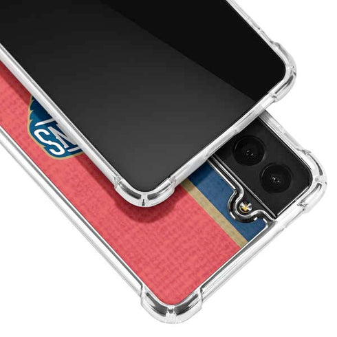 NBA New Orleans Pelicans Canvas Galaxy S22 Plus Clear Case