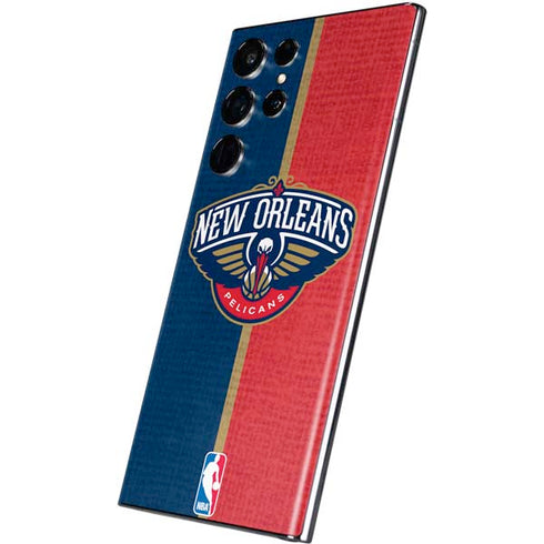 NBA New Orleans Pelicans Canvas Galaxy S22 Ultra Skin