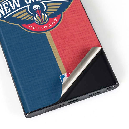 NBA New Orleans Pelicans Canvas Galaxy S22 Ultra Skin