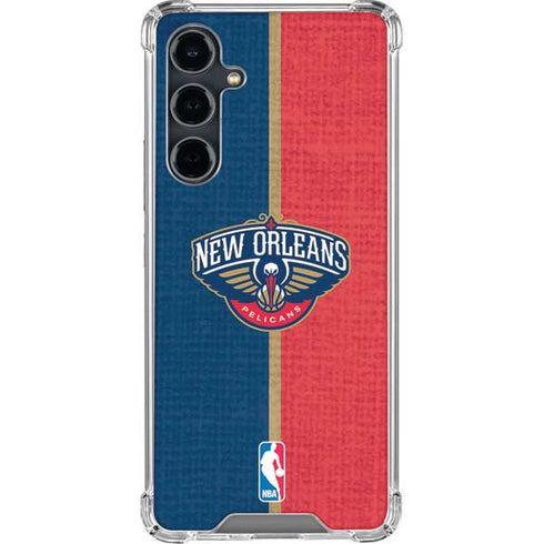 NBA New Orleans Pelicans Canvas Galaxy S23 FE Clear Case