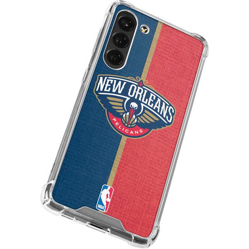 NBA New Orleans Pelicans Canvas Galaxy S23 Plus Clear Case