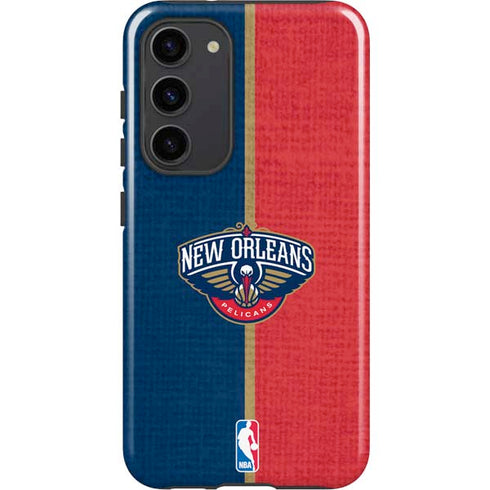 NBA New Orleans Pelicans Canvas Galaxy S23 Plus Pro Case