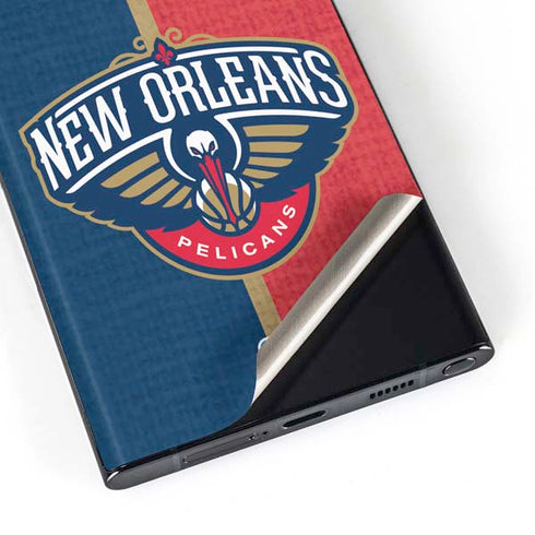 NBA New Orleans Pelicans Canvas Galaxy S23 Ultra Skin