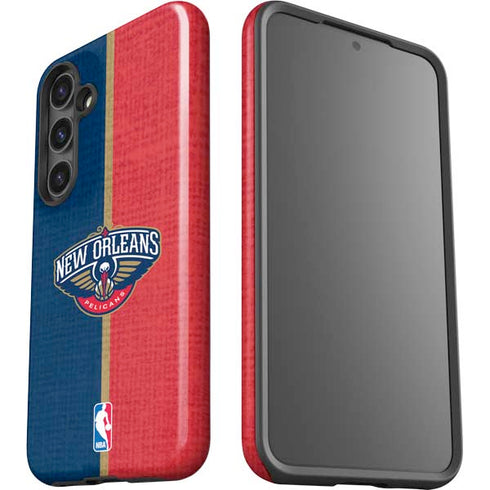 NBA New Orleans Pelicans Canvas Galaxy S24 Plus Impact Case