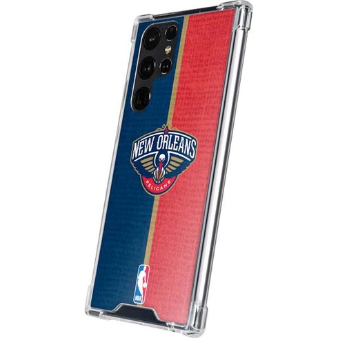 NBA New Orleans Pelicans Canvas Galaxy S24 Ultra Clear Case