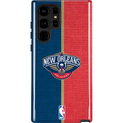 NBA New Orleans Pelicans Canvas Galaxy S24 Ultra Impact Case