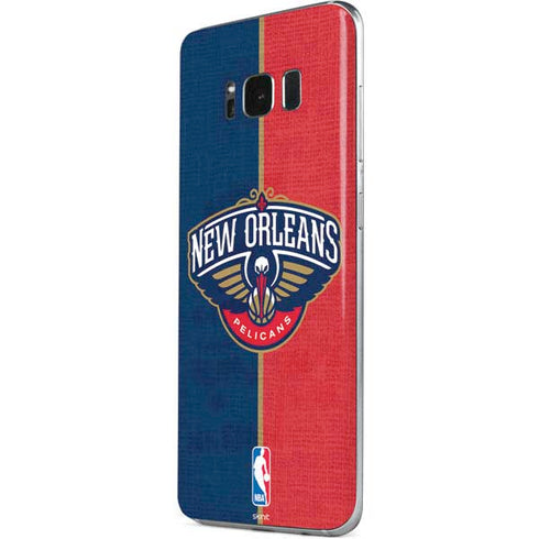 NBA New Orleans Pelicans Canvas Galaxy S8 Plus Skin