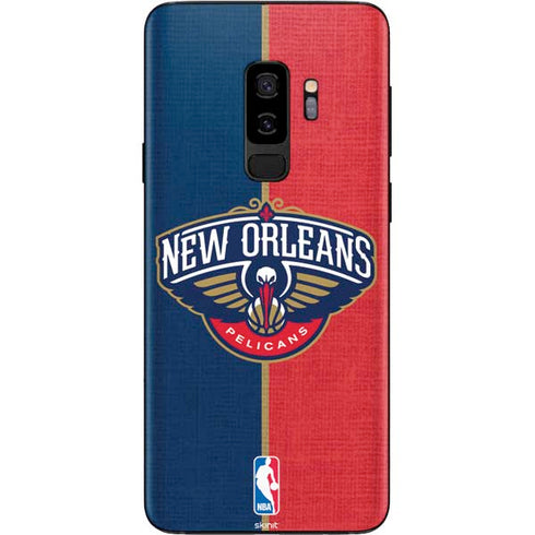 NBA New Orleans Pelicans Canvas Galaxy S9 Plus Skin