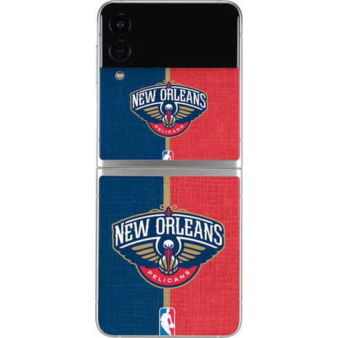 NBA New Orleans Pelicans Canvas Galaxy Z Flip3 5G Skin
