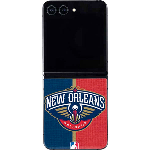 NBA New Orleans Pelicans Canvas Galaxy Z Flip5 5G Skin