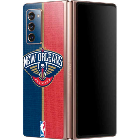 NBA New Orleans Pelicans Canvas Galaxy Z Fold2 5G Skin