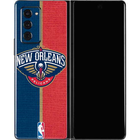 NBA New Orleans Pelicans Canvas Galaxy Z Fold2 5G Skin