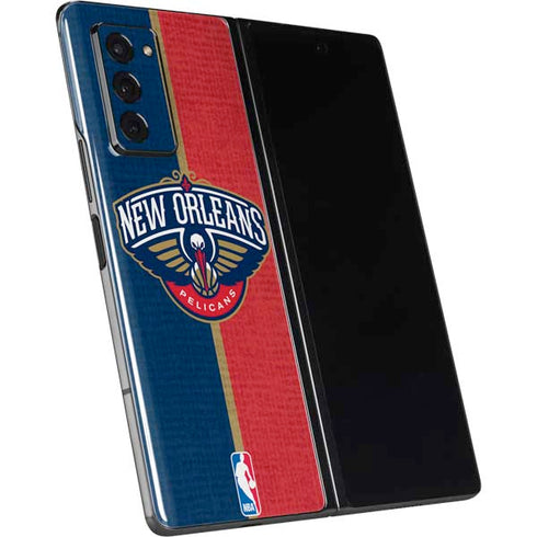 NBA New Orleans Pelicans Canvas Galaxy Z Fold2 5G Skin