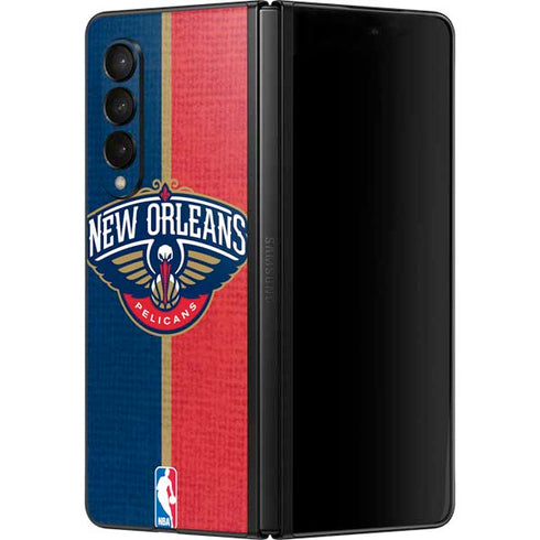 NBA New Orleans Pelicans Canvas Galaxy Z Fold3 5G Skin