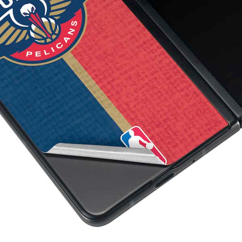 NBA New Orleans Pelicans Canvas Galaxy Z Fold3 5G Skin