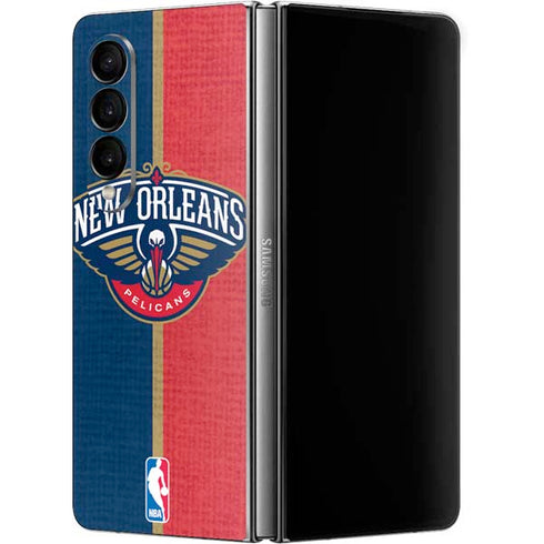 NBA New Orleans Pelicans Canvas Galaxy Z Fold4 5G Skin