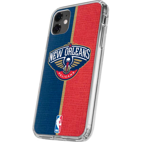 NBA New Orleans Pelicans Canvas iPhone 11 Clear Case