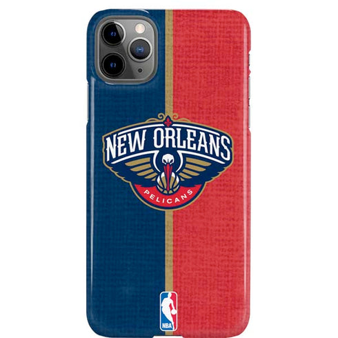 NBA New Orleans Pelicans Canvas iPhone 11 Pro Max Lite Case