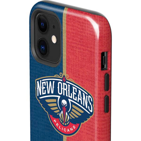 NBA New Orleans Pelicans Canvas iPhone 12 Impact Case
