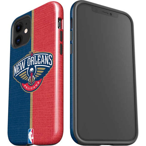 NBA New Orleans Pelicans Canvas iPhone 12 Mini Impact Case
