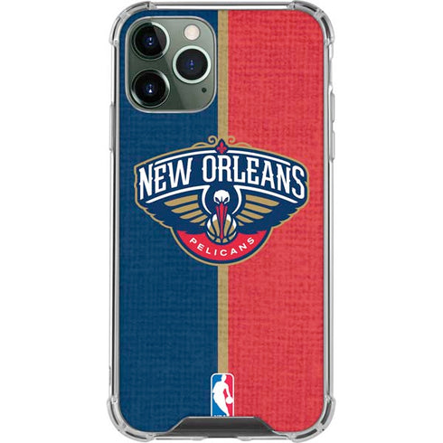 NBA New Orleans Pelicans Canvas iPhone 12 Pro Max Clear Case