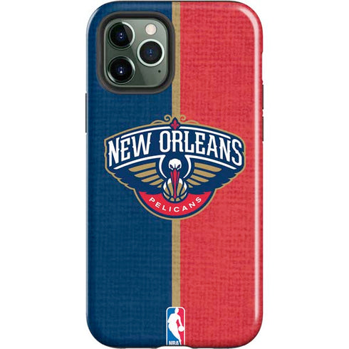 NBA New Orleans Pelicans Canvas iPhone 12 Pro Max Impact Case