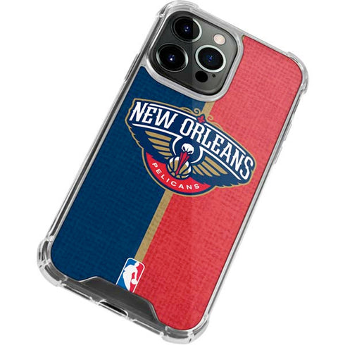 NBA New Orleans Pelicans Canvas iPhone 13 Pro Max Clear Case