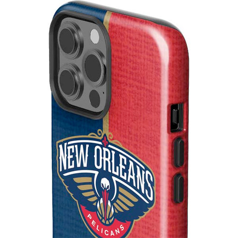 NBA New Orleans Pelicans Canvas iPhone 13 Pro Max Impact Case