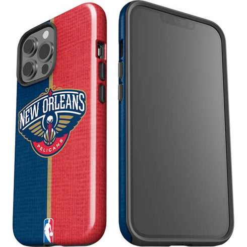 NBA New Orleans Pelicans Canvas iPhone 13 Pro Max Impact Case