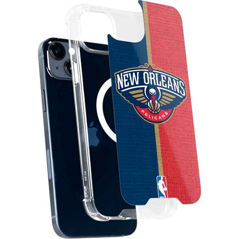 NBA New Orleans Pelicans Canvas iPhone 15 Plus MagSafe Case
