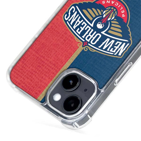 NBA New Orleans Pelicans Canvas iPhone 14 Plus MagSafe Case