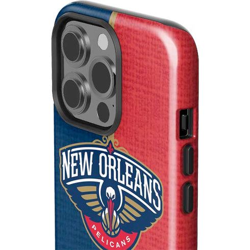 NBA New Orleans Pelicans Canvas iPhone 15 Pro Impact Case