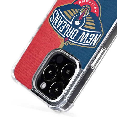 NBA New Orleans Pelicans Canvas iPhone 15 Pro MagSafe Case