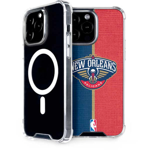 NBA New Orleans Pelicans Canvas iPhone 15 Pro Max MagSafe Case