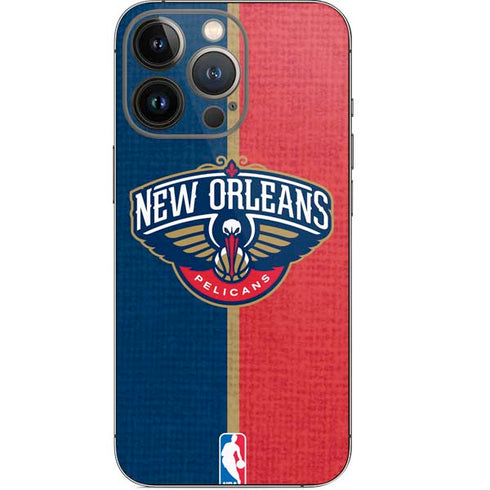 NBA New Orleans Pelicans Canvas iPhone 15 Pro Skin