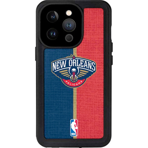 NBA New Orleans Pelicans Canvas iPhone 15 Pro Waterproof Case