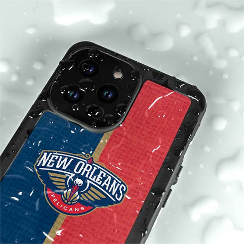 NBA New Orleans Pelicans Canvas iPhone 15 Pro Waterproof Case