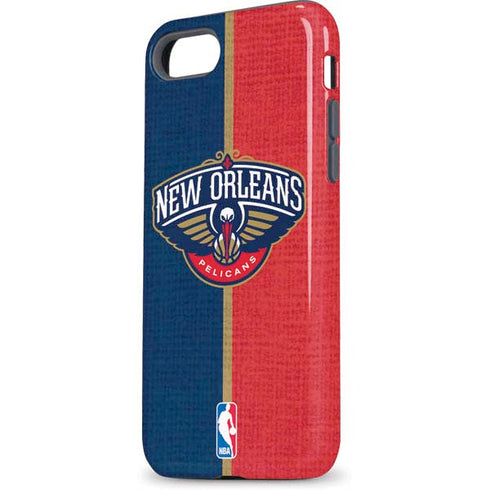 NBA New Orleans Pelicans Canvas iPhone 8 Pro Case