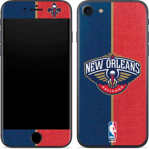 NBA New Orleans Pelicans Canvas iPhone 8 Skin