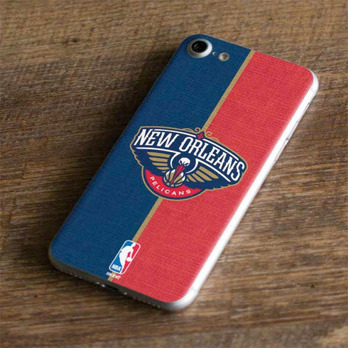 NBA New Orleans Pelicans Canvas iPhone 8 Skin