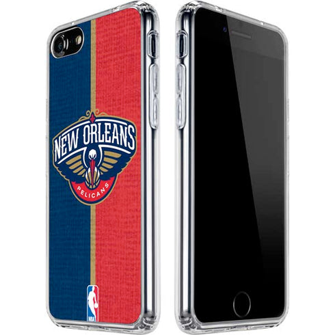 NBA New Orleans Pelicans Canvas iPhone SE (2nd & 3rd Gen) Clear Case
