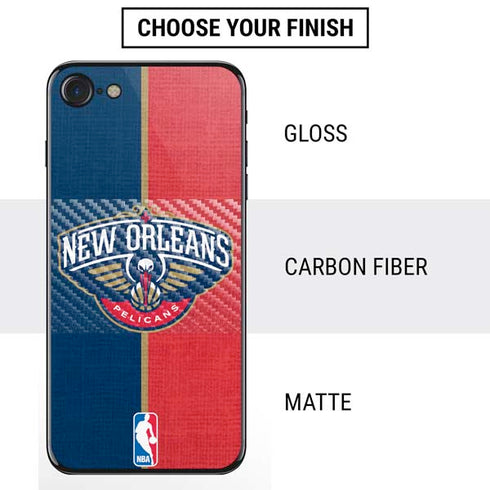 NBA New Orleans Pelicans Canvas iPhone SE (2nd & 3rd Gen) Skin